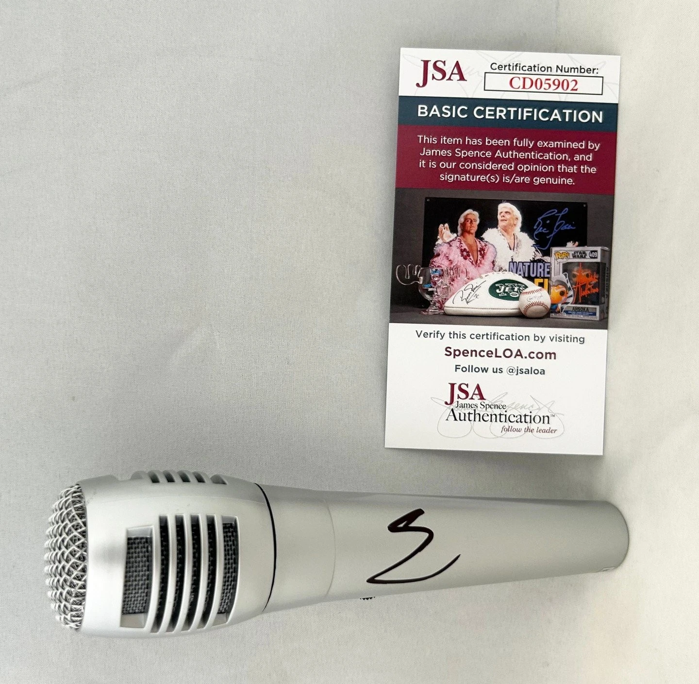 AJ McLean Signed Microphone JSA COA