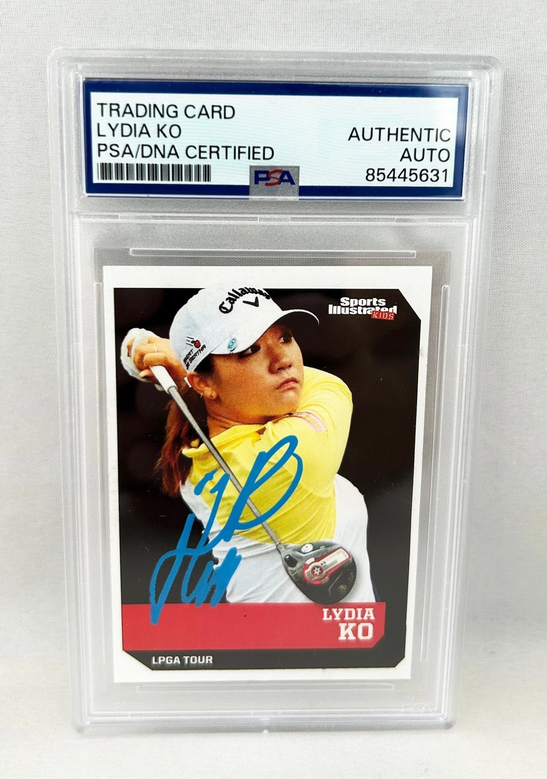 Lydia Ko Signed Rookie Card 2016 SI For Kids #506 PSA/DNA COA
