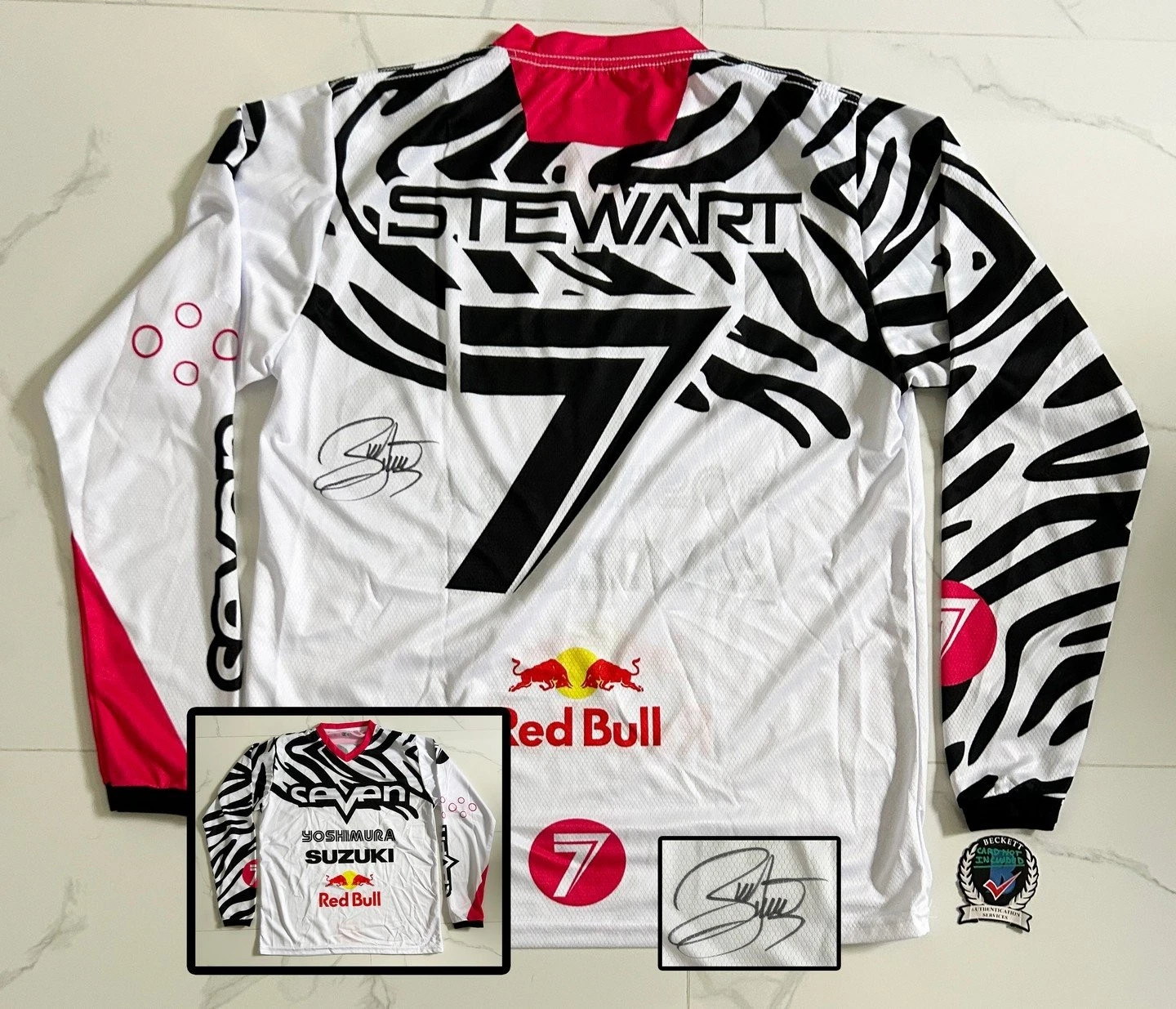 James Bubba Stewart Signed Jersey Motorcross Beckett BAS 2 COA
