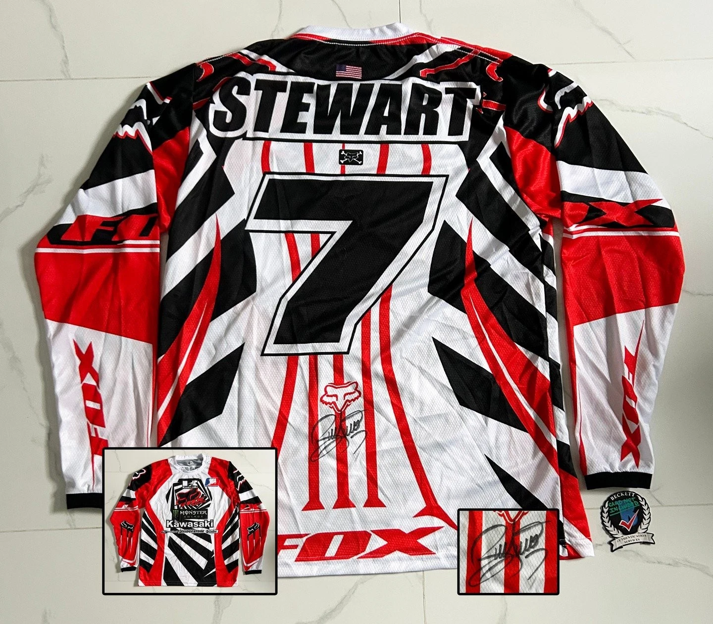 James Bubba Stewart Signed Jersey Motorcross Beckett BAS COA