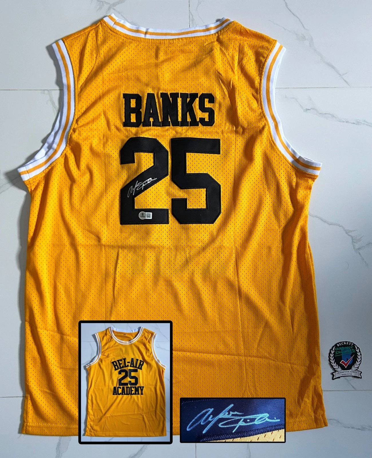 Alfonso Ribeiro Signed Jersey Fresh Prince of Bel Air Carlton Banks Beckett B...