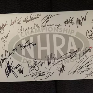 21 Nhra Legends Signed 11 X 17 Poster Shirley Muldowney Don Prudhomme Ron Capps