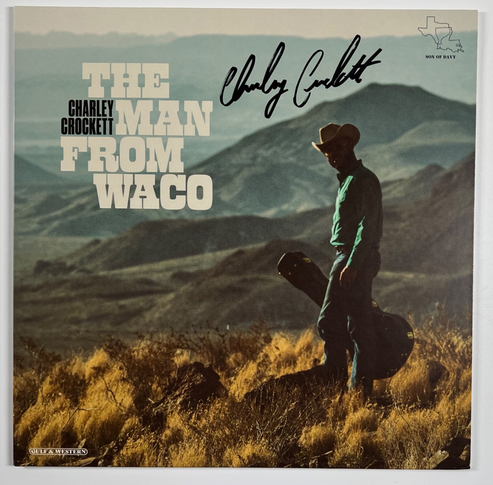 Charley Crockett JSA Signed Autograph Record Album The Man From Waco