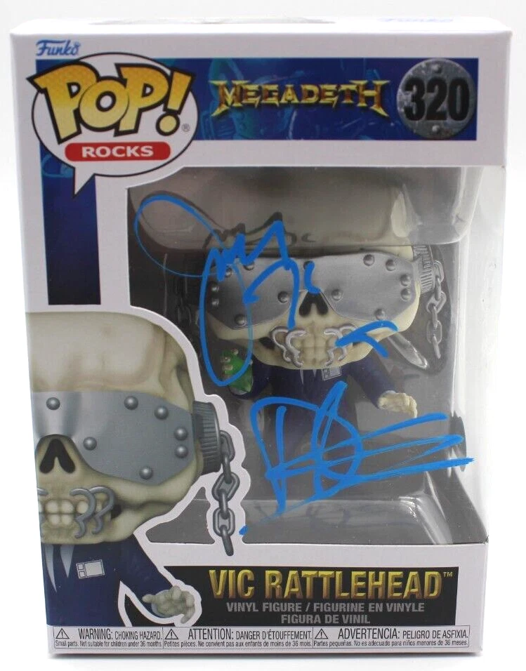 Dirk Verbeuren & James Lomenzo Megadeth Signed Funko Pop w/Beckett COA BP09632
