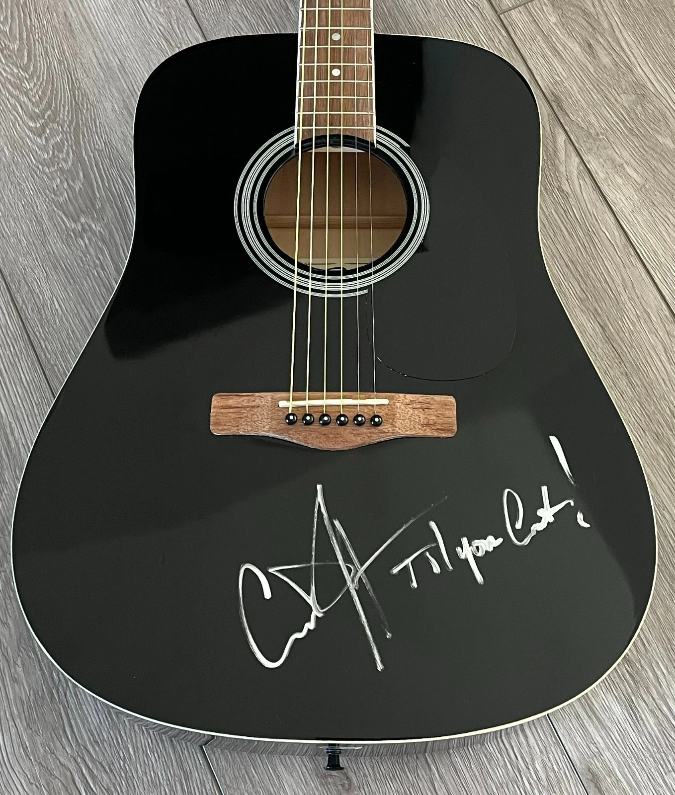CODY JOHNSON SIGNED TIL YOU CAN'T ACOUSTIC GUITAR wEXACT VIDEO PROOF BECKETT COA