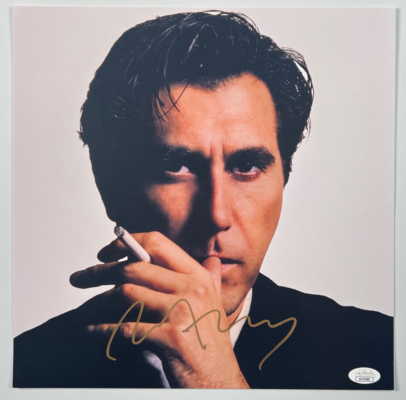 Brian Ferry JSA Autograph Signed Album Vinyl Lithograph Retrospective