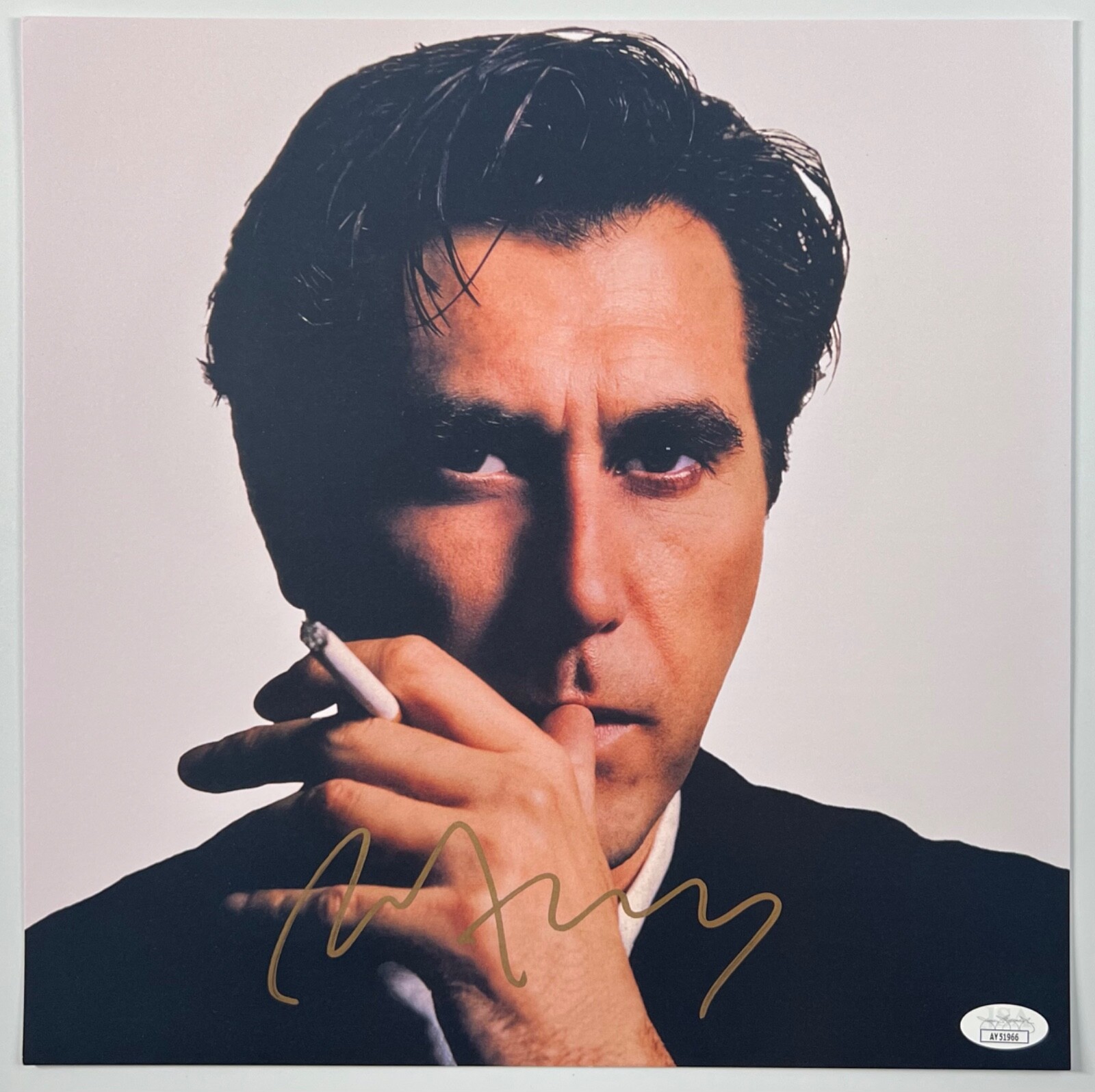 Brian Ferry JSA Autograph Signed Album Vinyl Lithograph Retrospective
