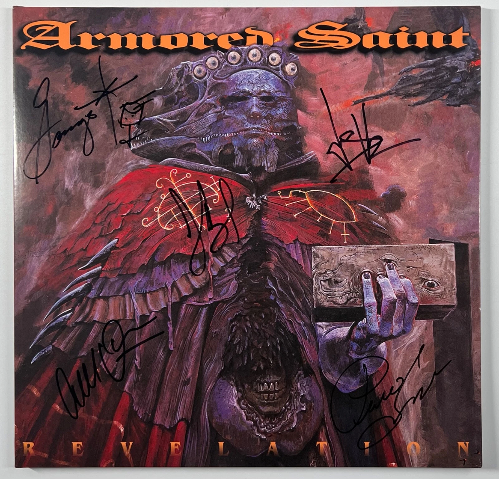 Armored Saint JSA Autograph Signed Album Vinyl Record Revelation