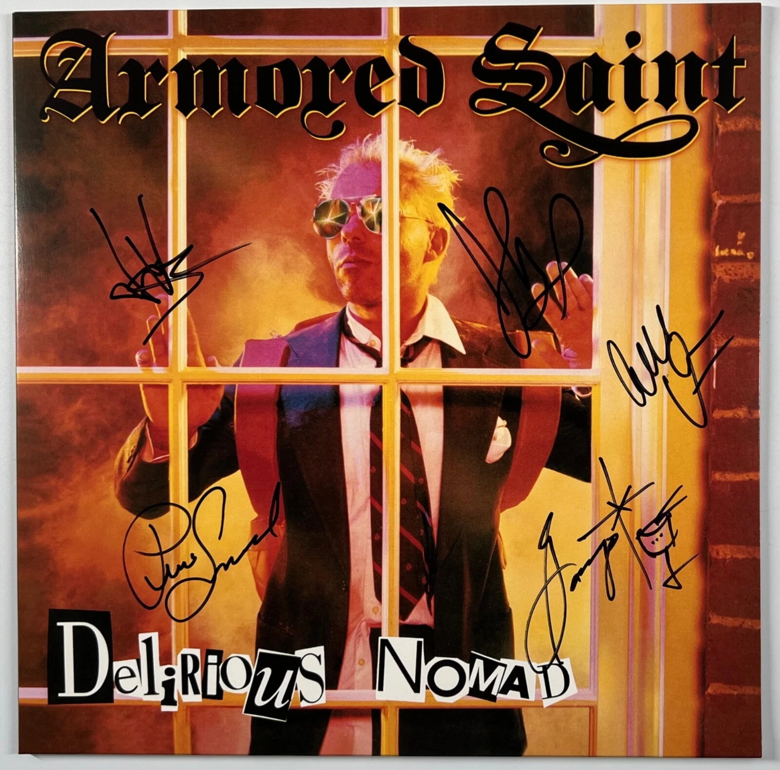 Armored Saint JSA Signed Autograph Record Album Vinyl Delirious Nomad
