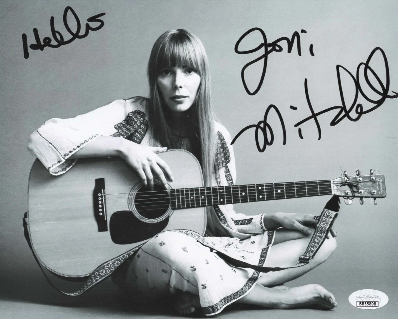 Joni Mitchell Signed 8x10 Photo w/ JSA LOA #BB55898 Graded 10!!!