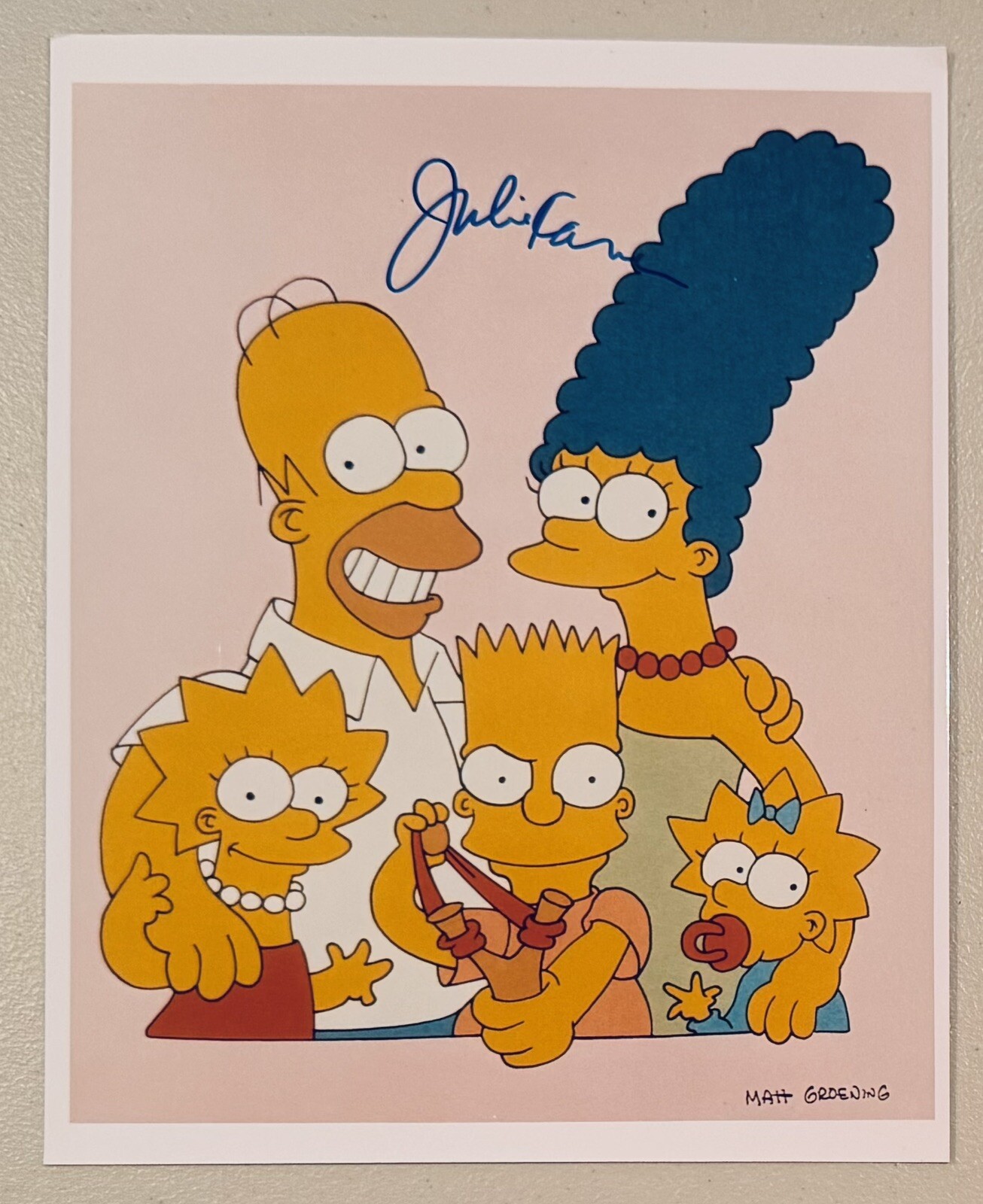 Julie Kavner Signed Autographed 8x10 Simpsons Photo BAS Beckett Marge Simpson