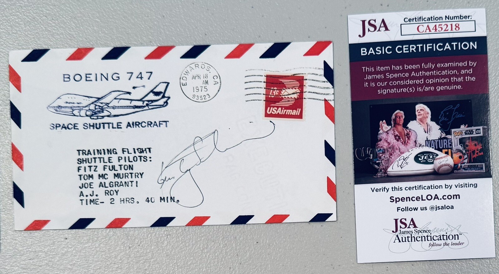 Rusty Schweickart Signed Autographed First Day Cover JSA Astronaut Apollo 9 3