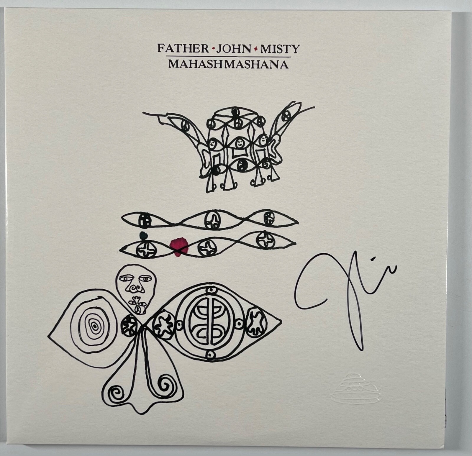 Father John Misty JSA Fully Signed Autograph Record Vinyl Mahashmashana