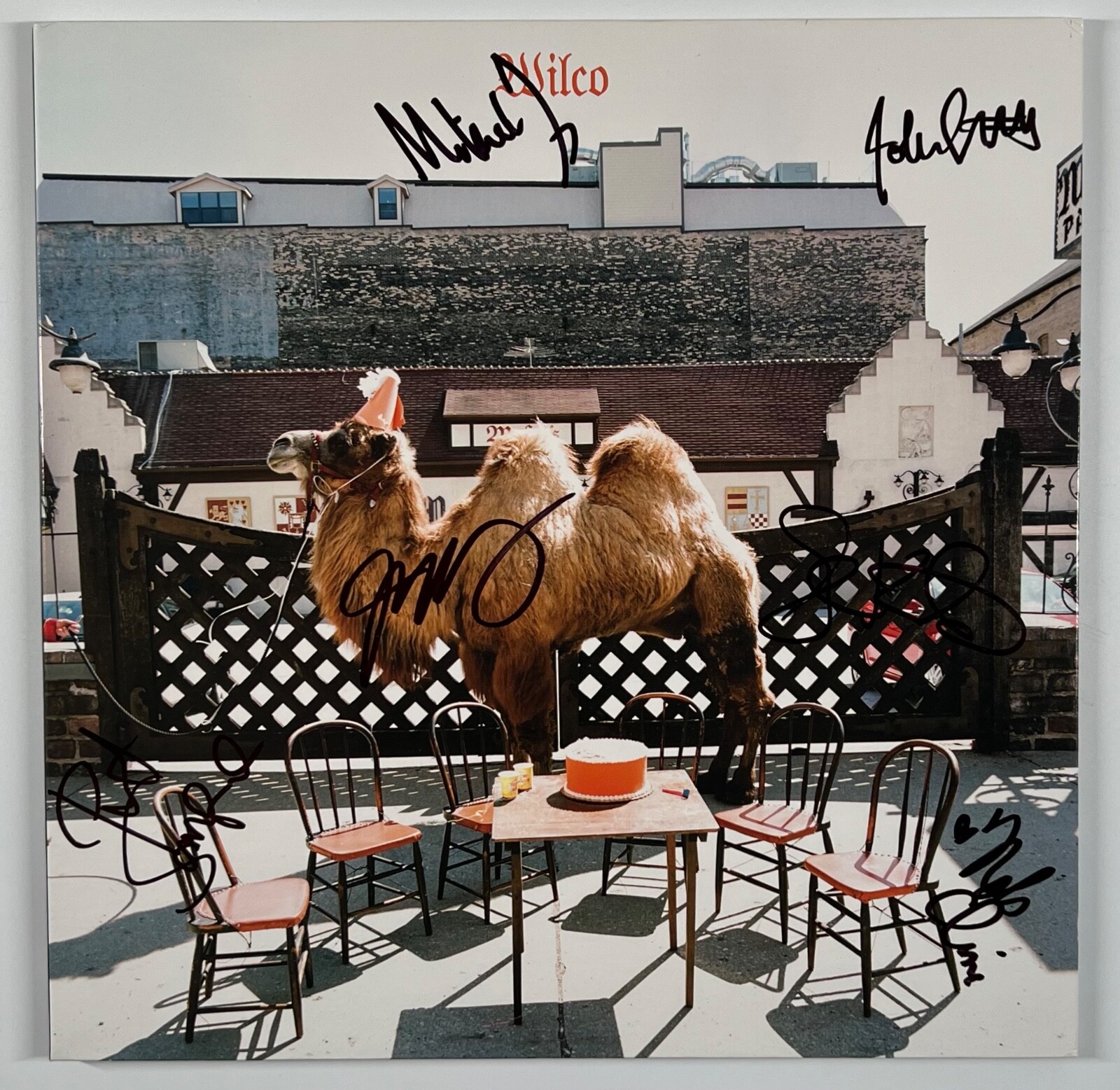WILCO JSA SIGNED AUTOGRAPH RECORD VINYL THE ALBUM JEFF TWEEDY + 4 COLLECTIBLE MEMORABILIA