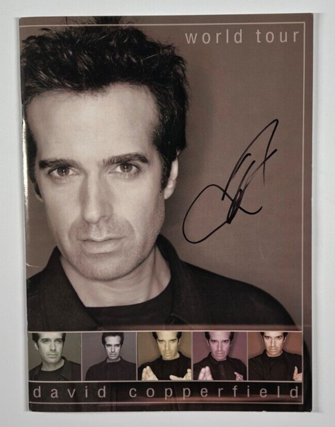 David Copperfield Magic Autograph Signed JSA Concert Program