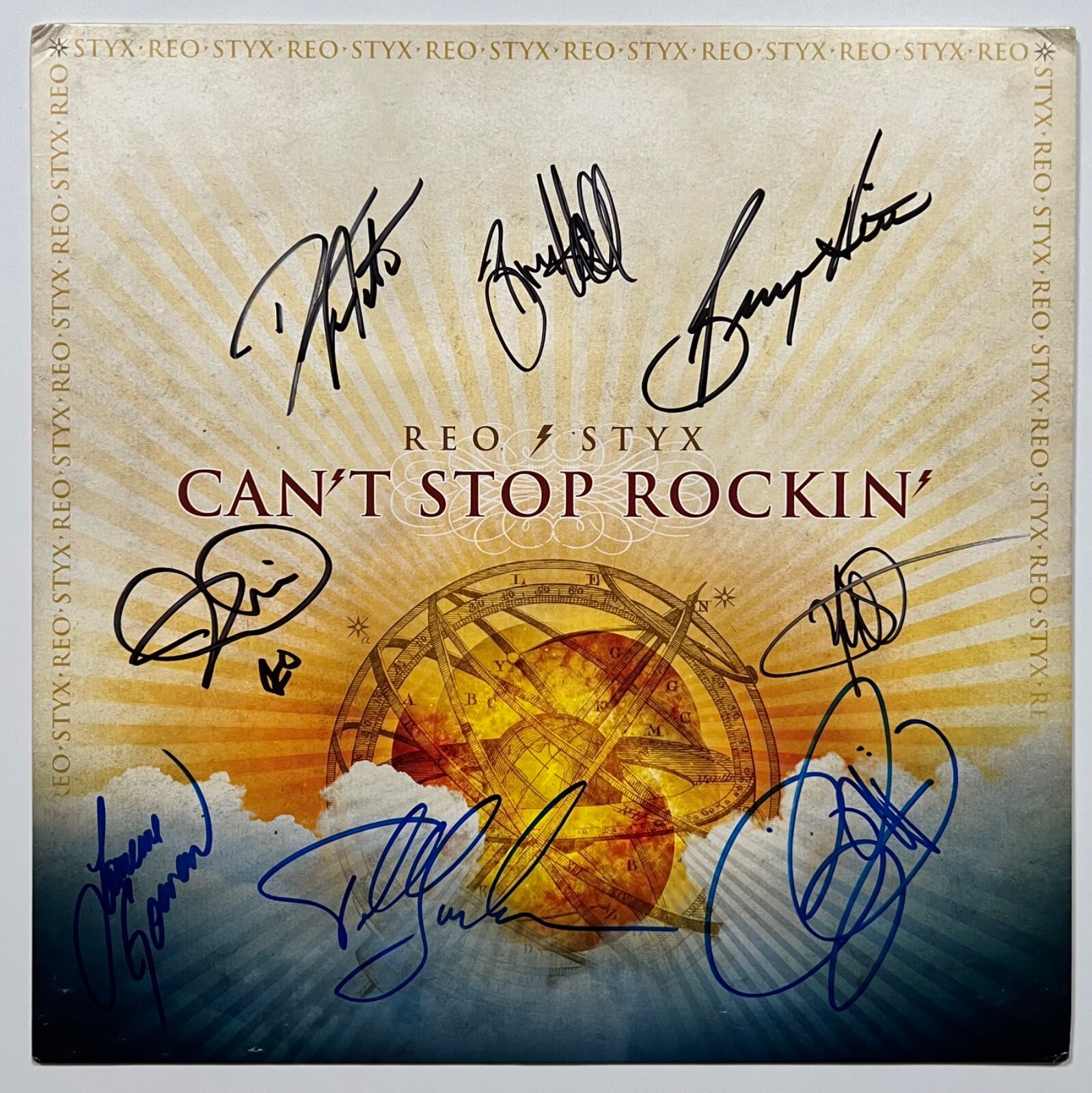 REO Speedwagon & Styx ACOA Signed Autograph Record Album