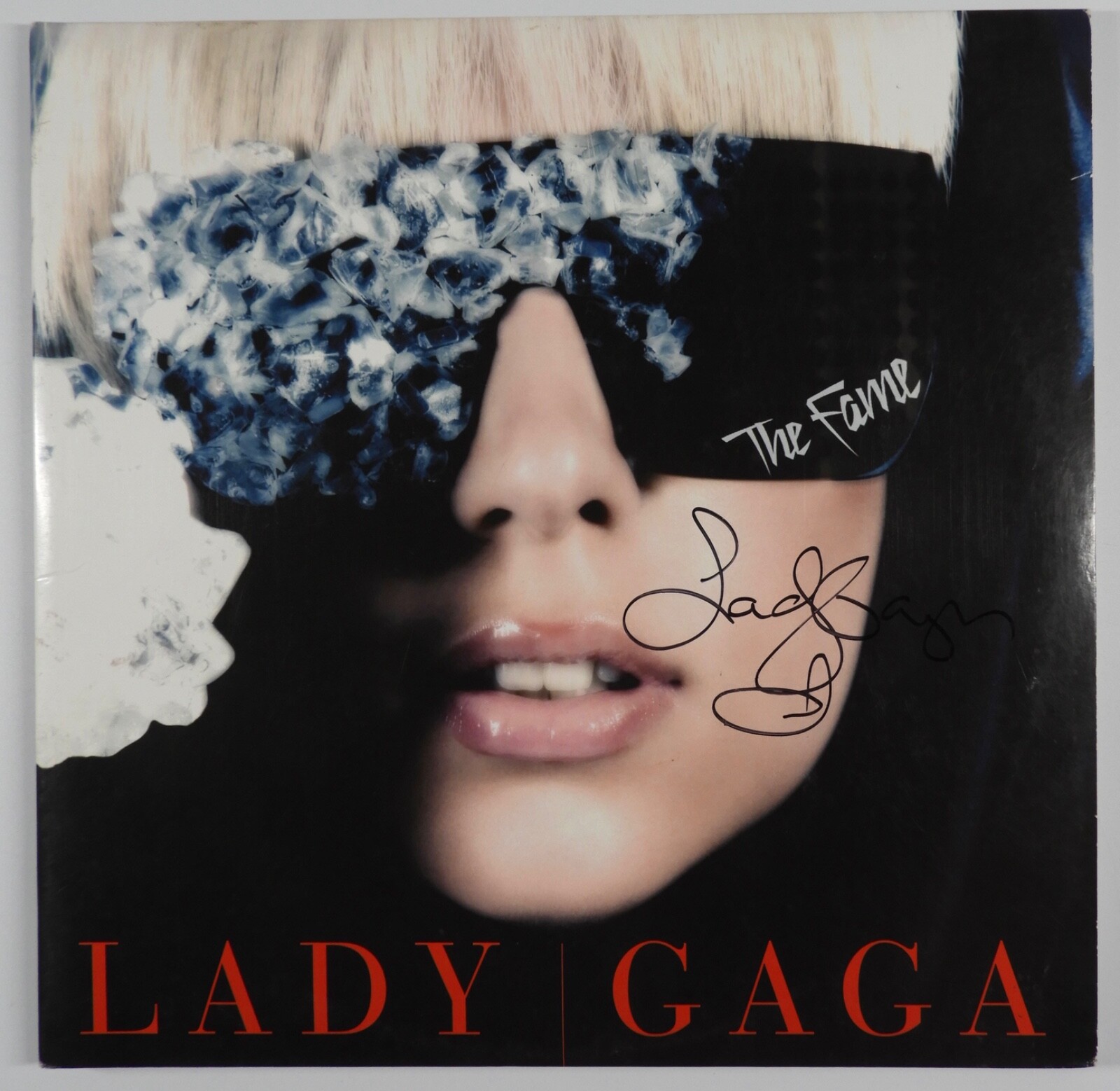 Lady Gaga ACOA Signed Autograph Record Album Vinyl The Fame
