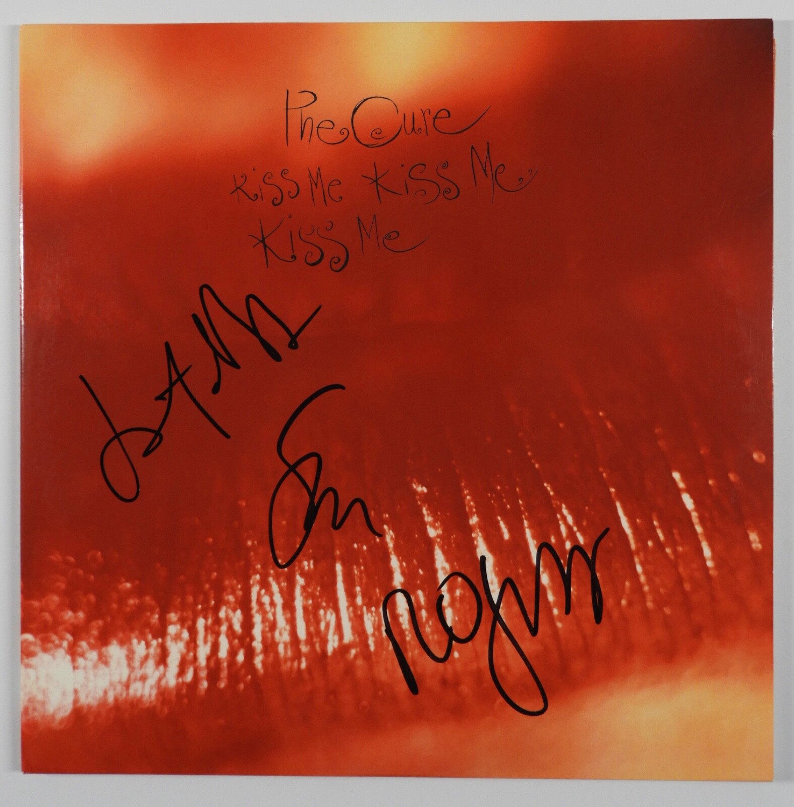 The Cure JSA Robert Smith Simon Gallup + Signed Autograph Album Record Kiss Me