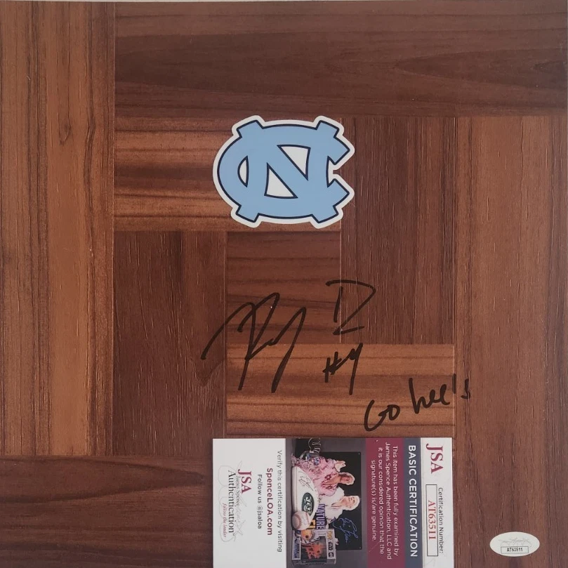 RJ Davis Signed Floorboard w/ JSA COA #AT63511 UNC North Carolina 