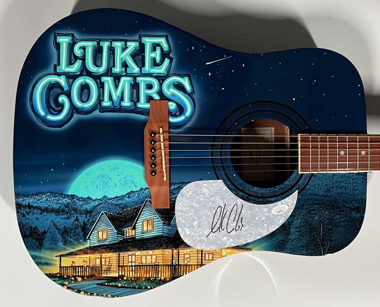 Luke Combs JSA Signed Autograph Acoustic Guitar