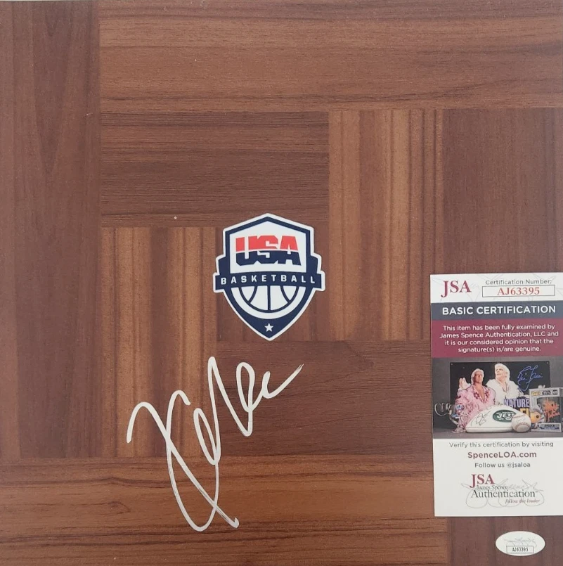 KHRIS MIDDLETON SIGNED FLOORBOARD W/ JSA COA #AJ63395 TEAM USA MILWAUKEE BUCKS COLLECTIBLE MEMORABILIA