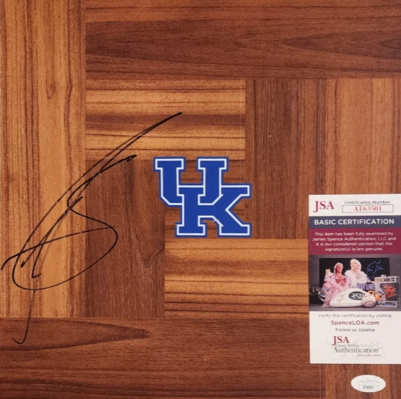 Karl-Anthony Towns Signed Floorboard w JSA COA #AT63501 Kentucky Wildcats Knicks