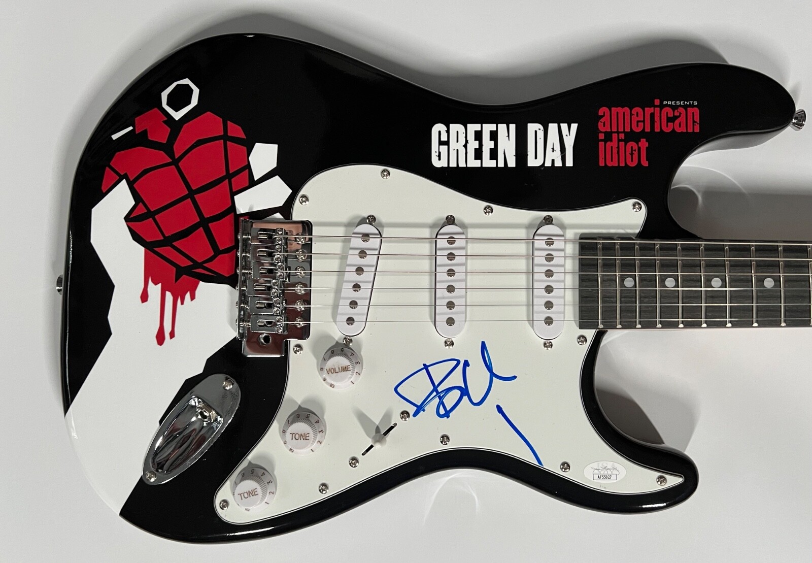 Green Day JSA Signed Guitar Autograph Custom Guitar Billie Joe