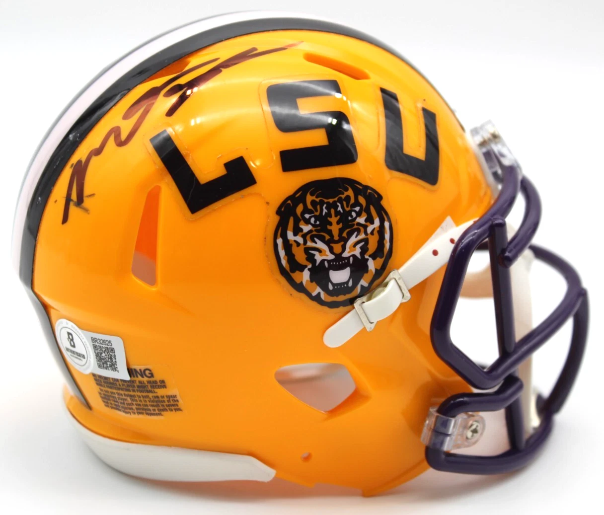 Mason Taylor Signed LSU Tigers Mini Football Helmet w/Beckett BR32625