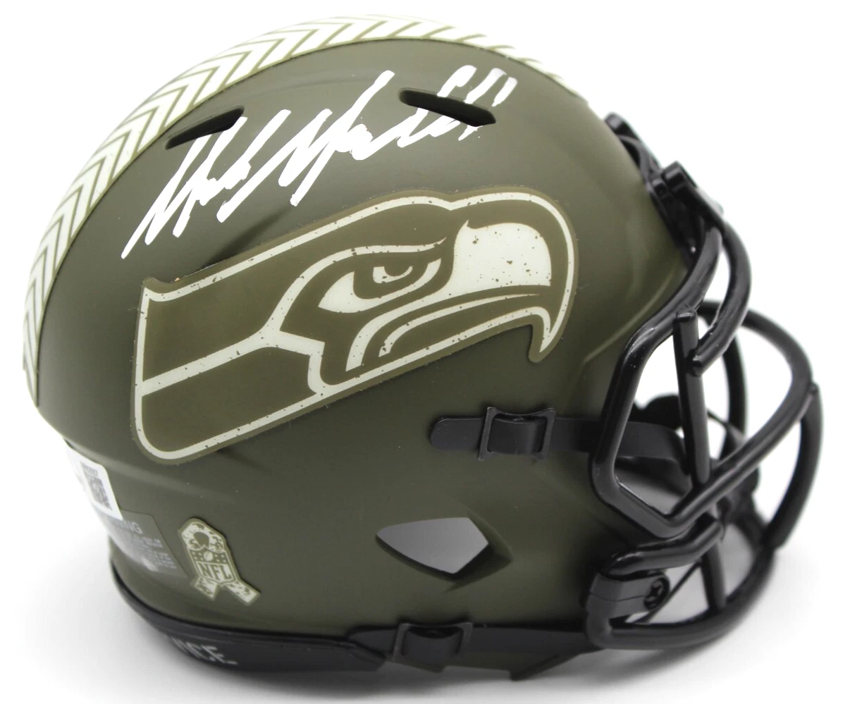 Mike Macdonald Signed Seattle Seahawks Mini Football Helmet w/Beckett BR63057