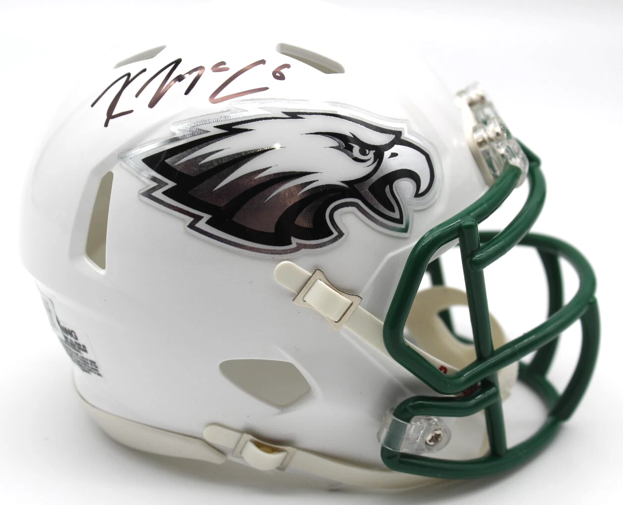 Kyle McCord Philadelphia Eagles Signed Mini Football Helmet w/Beckett BR32535