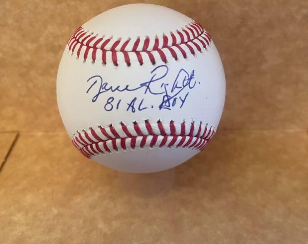 DAVE RIGHETTI 81 A.L. ROY SIGNED AUTOGRAPHED M.L. BASEBALL BECKETT AUTH
