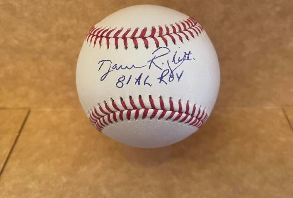 DAVE RIGHETTI 81 A.L. ROY SIGNED AUTOGRAPHED M.L. BASEBALL BECKETT AUTH