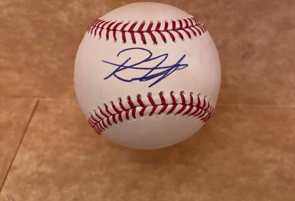 RECE HINDS REDS SIGNED AUTOGRAPHED M.L. BASEBALL BECKETT AUTH