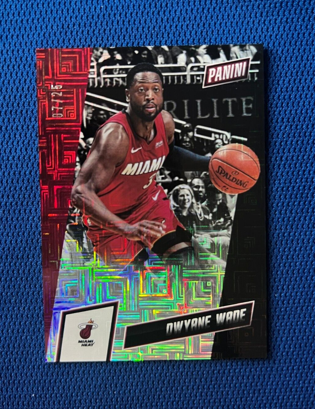 2019 PANINI THE NATIONAL DWYANE WADE MIAMI HEAT PRIZM CARD /25 #65