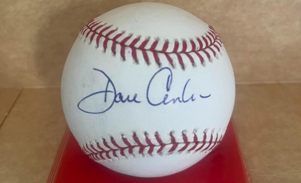 DAVE ANDERSON LA DODGERS SIGNED AUTOGRAPHED M.L. BASEBALL BECKETT AUTH