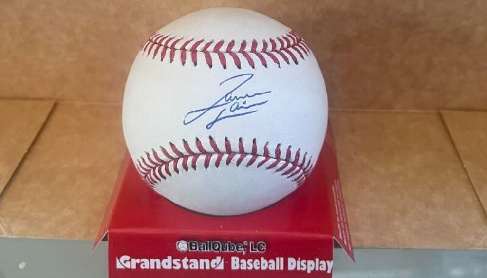 JAMESON TAILLON YANKEES/CUBS SIGNED AUTO N.L. BASEBALL JSA AUTH