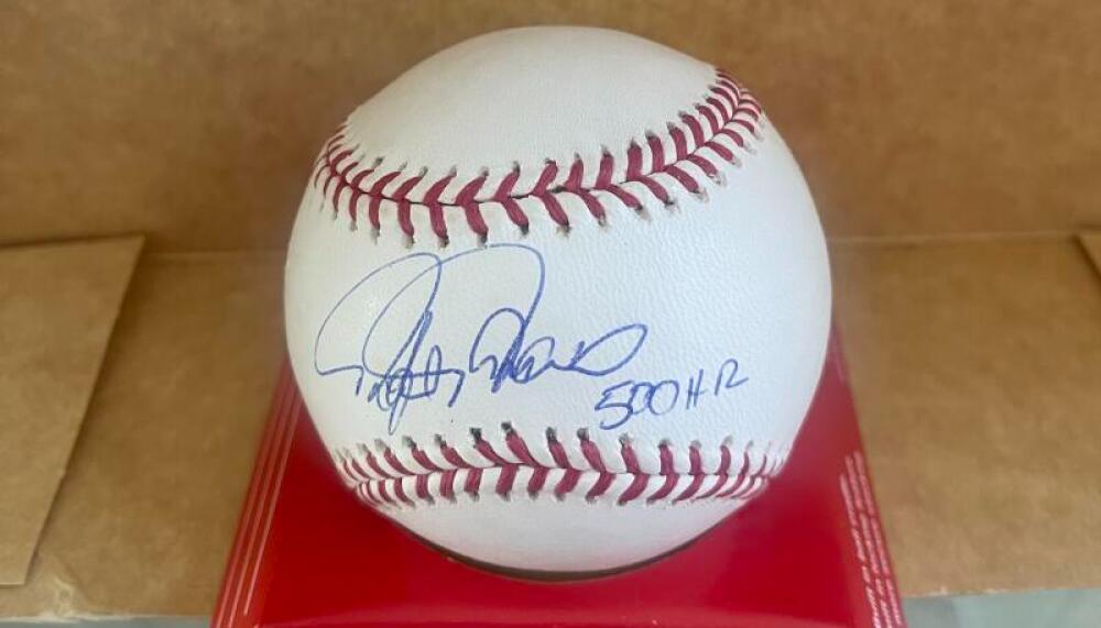 RAFAEL PALMEIRO 500 HR SIGNED AUTO M.L. BASEBALL BECKETT AUTH