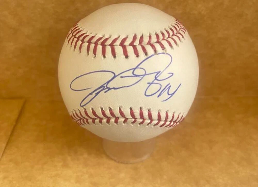 MARTIN PRADO BRAVES/MARLINS SIGNED AUTOGRAPHED M.L. BASEBALL BECKETT AUTH