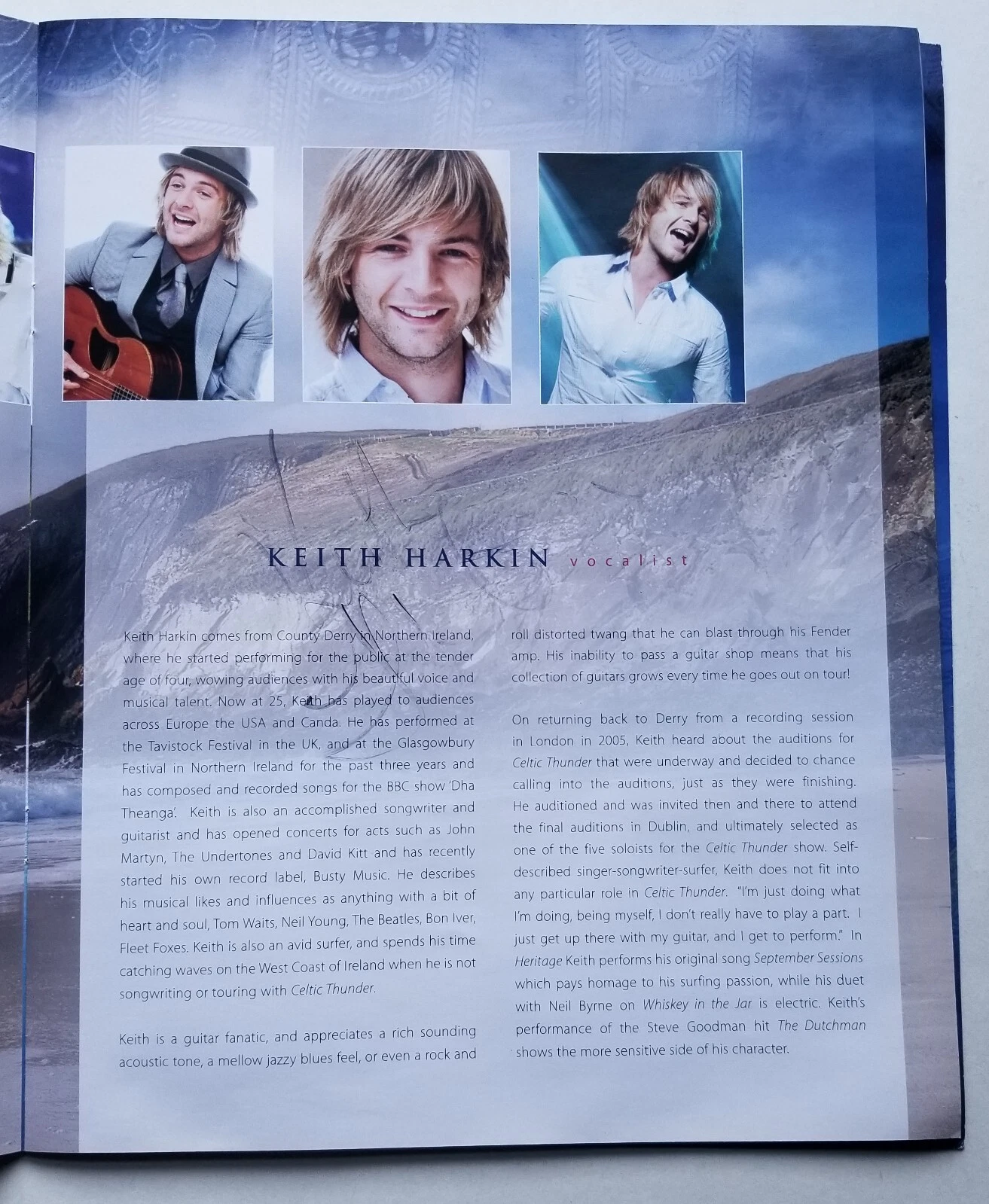 Celtic Thunder SIGNED Heritage Souvenir Program COA Autographed Keith George +