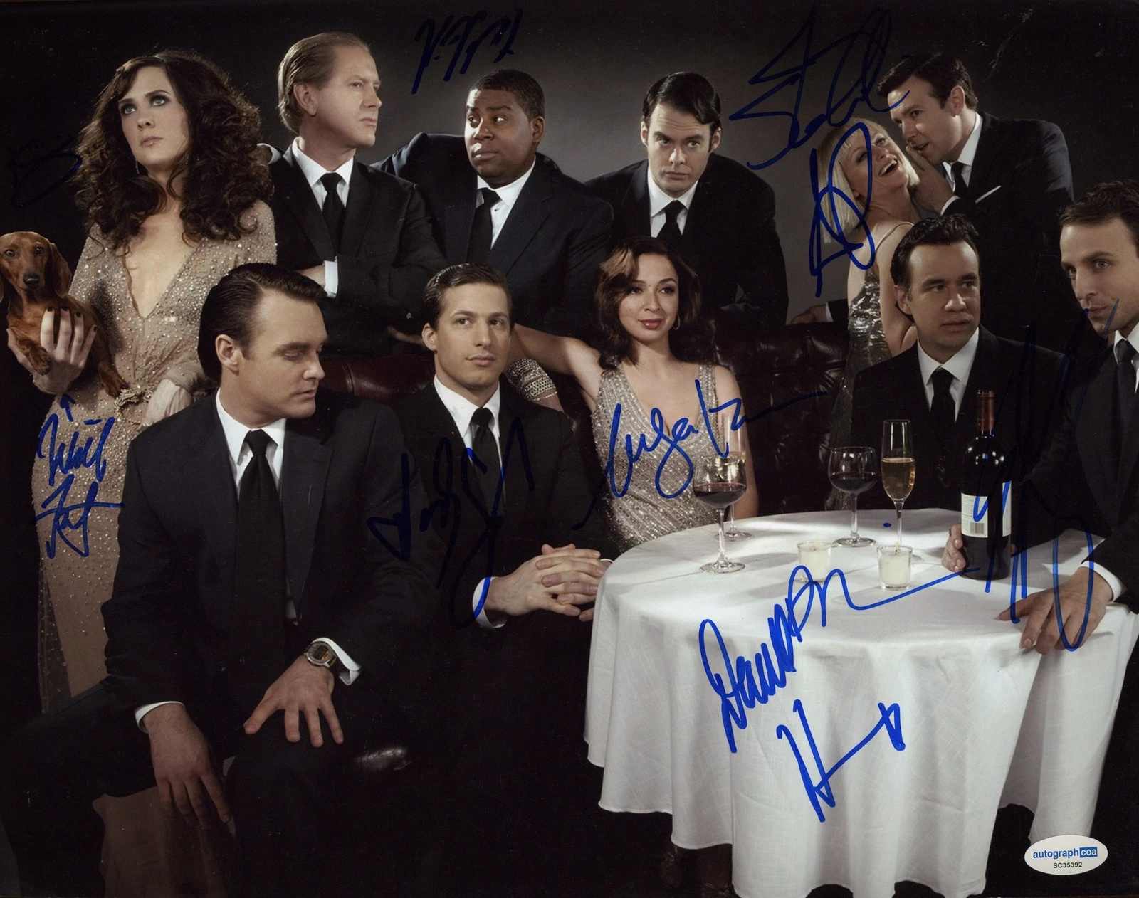 Saturday Night Live AUTOGRAPHS Signed SNL 11x14 Photo - Samberg, Wiig +9 ACOA