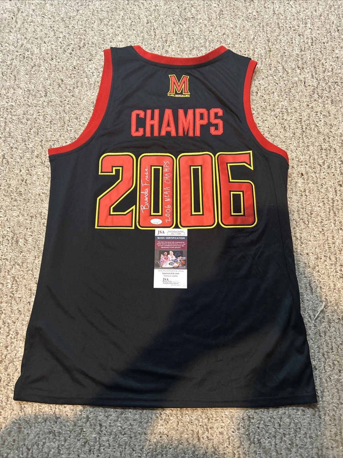 MARYLAND TERRAPINS- BRENDA FRESE SIGNED AUTOGRAPH JERSEY JSA COA BASKETBALL