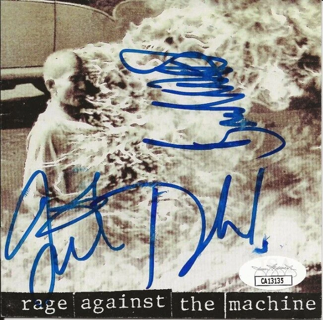 Rage Against The Machine SIGNED Self-Titled CD Cover JSA Autograph Tom Tim Brad