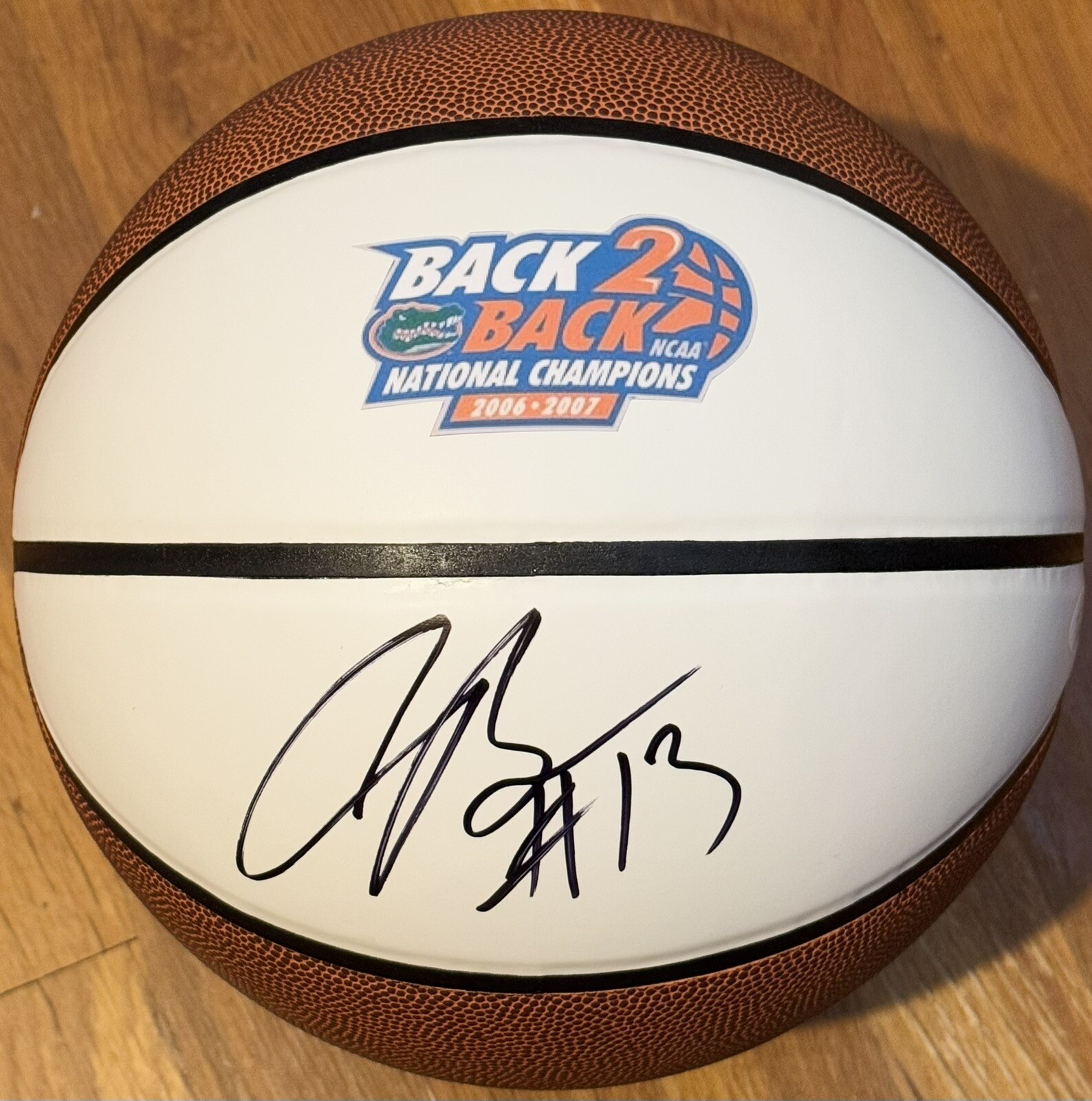 Corey Brewer Signed Autographed Florida Gators Logo Basketball JSA COA