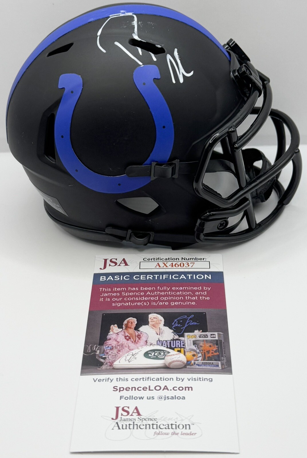 Pat Mcafee Signed Autographed Indianapolis Colts Eclipse Mini Helmet JSA COA