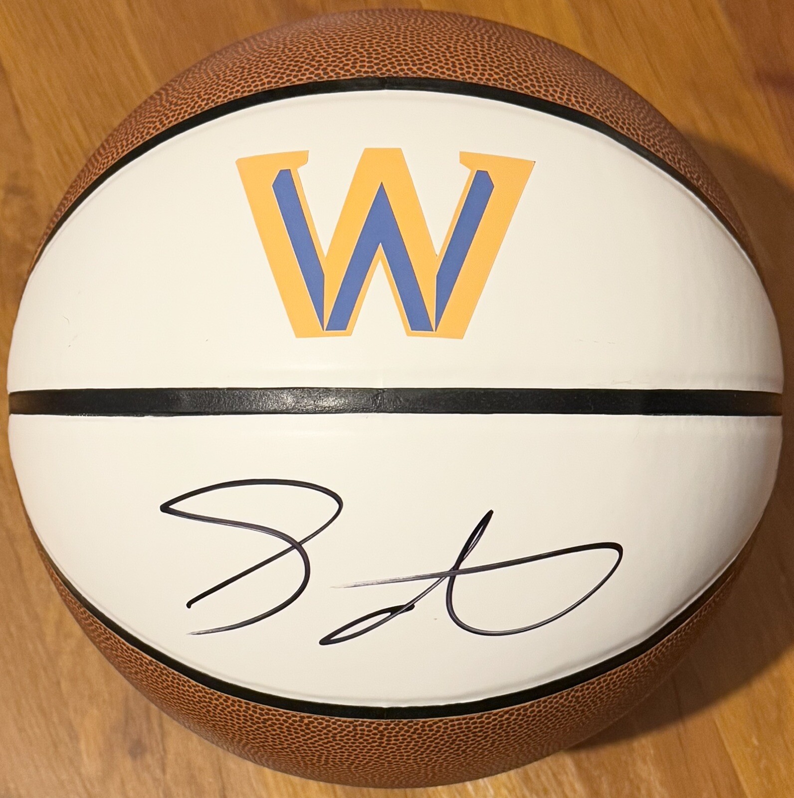 Gary Payton II Signed Autographed Golden State Warriors Logo Basketball JSA COA