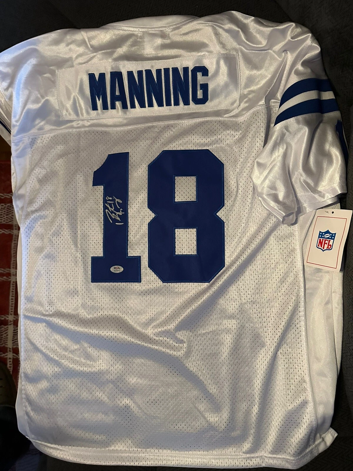 Peyton Manning SIGNED Indianapolis Colts Stitched Jersey PSA Authenticated XL