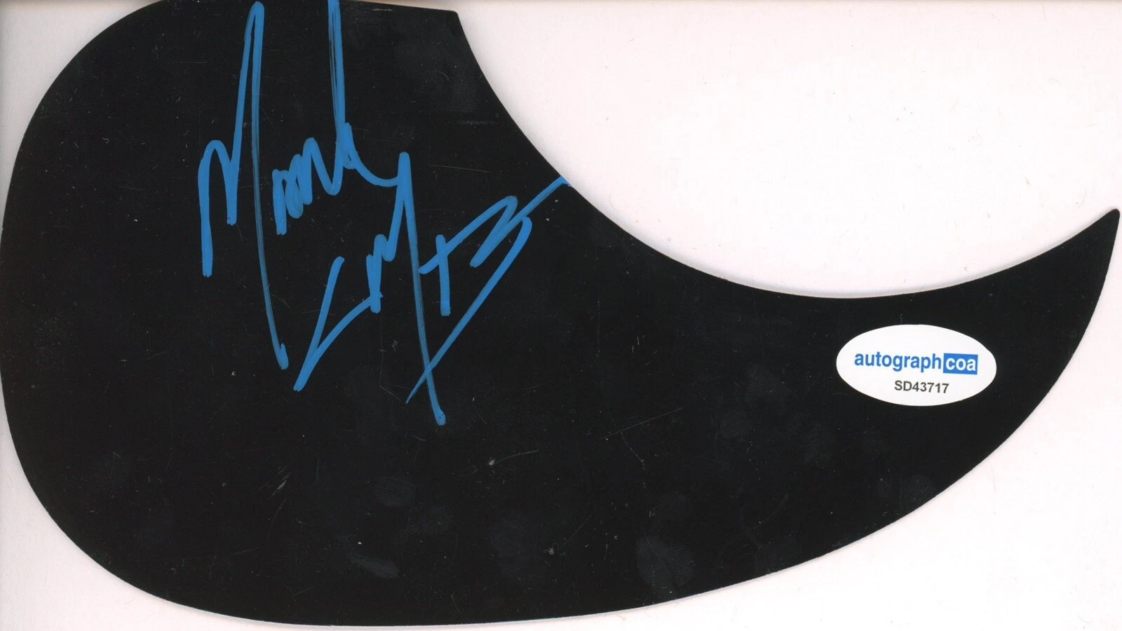MARK CALDERON COLOR ME BADD SIGNED AUTOGRAPH ACOUSTIC GUITAR PICKGUARD ACOA
