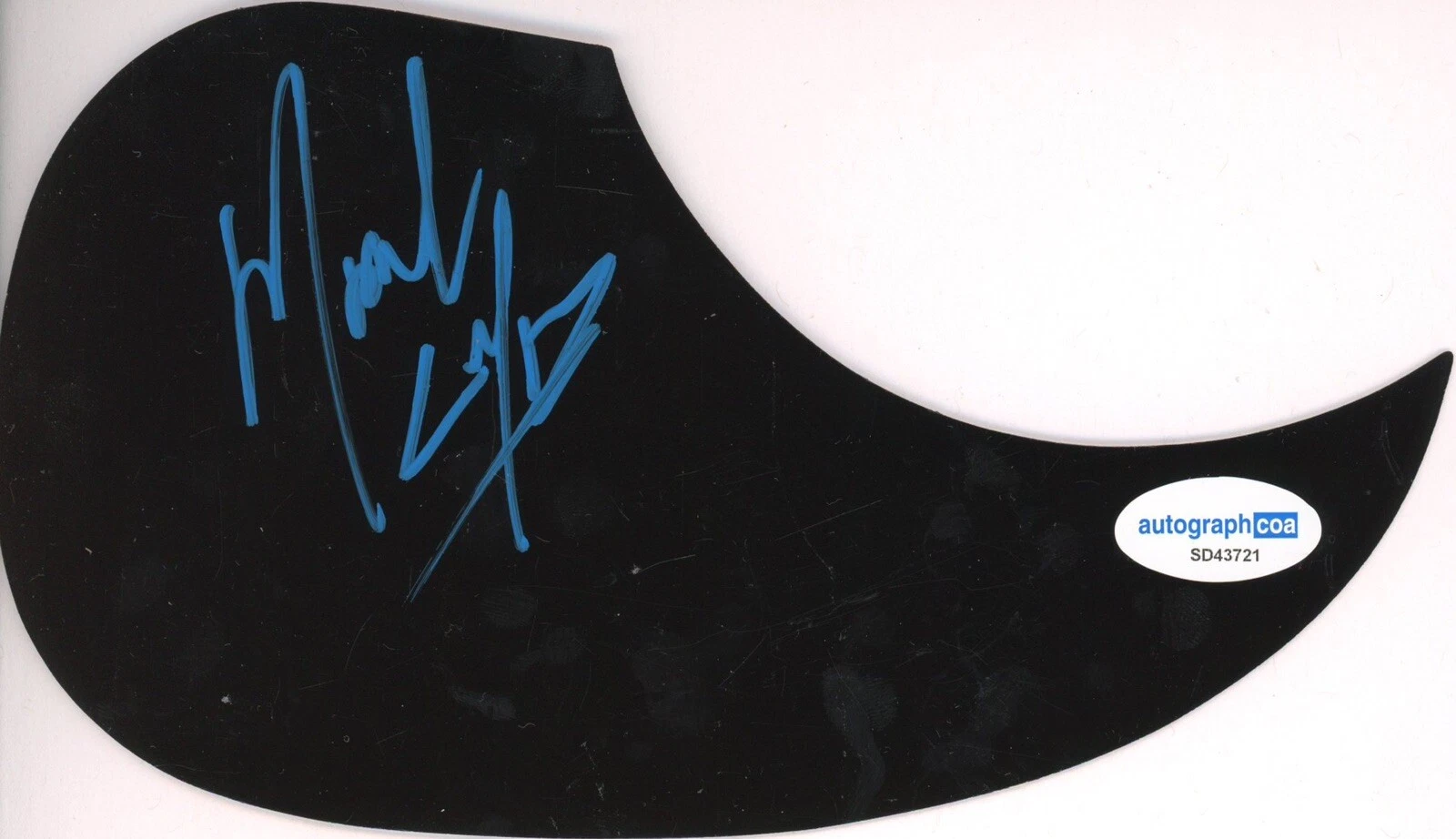 MARK CALDERON COLOR ME BADD SIGNED AUTOGRAPH ACOUSTIC GUITAR PICKGUARD ACOA