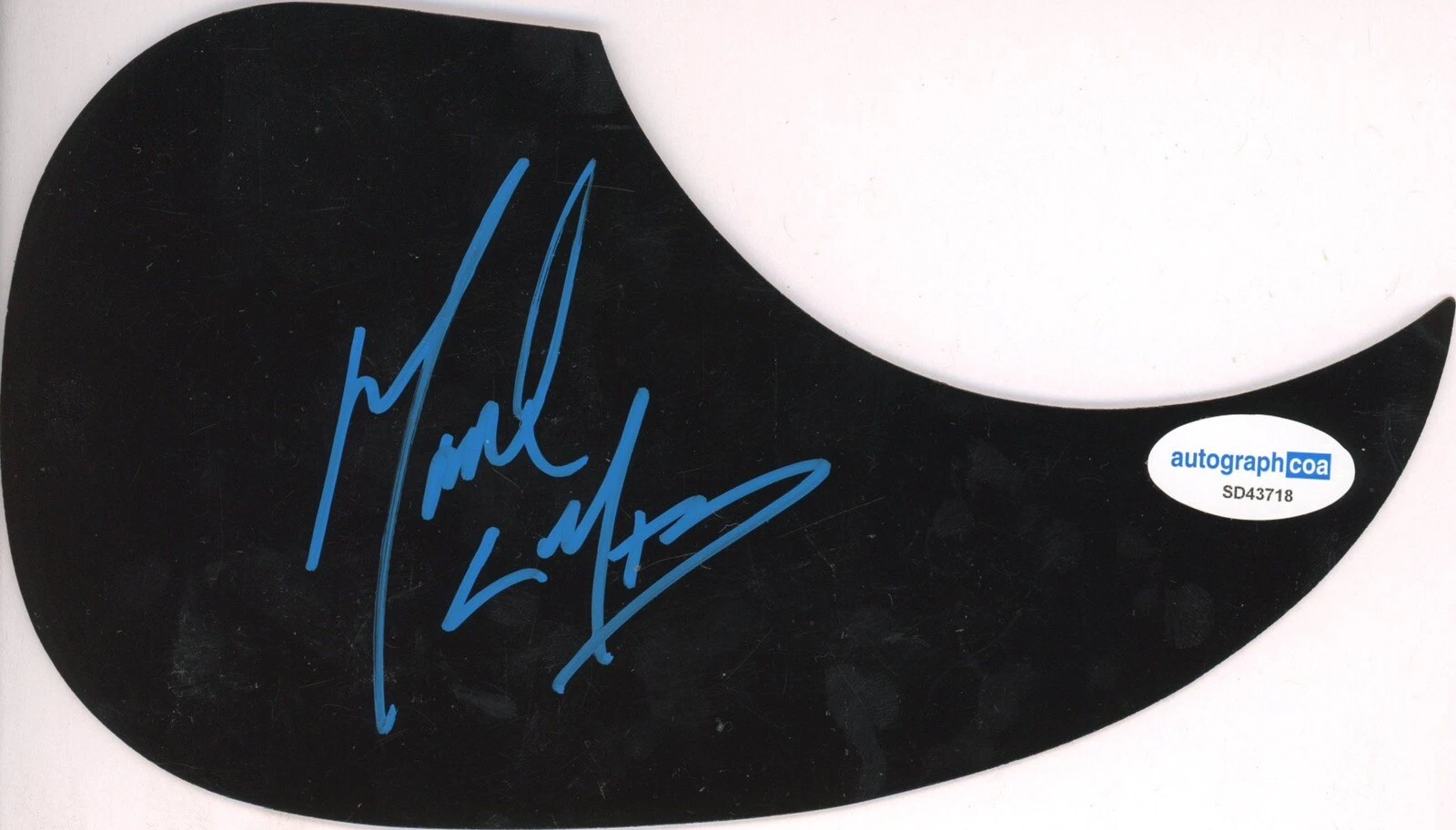 MARK CALDERON COLOR ME BADD SIGNED AUTOGRAPH ACOUSTIC GUITAR PICKGUARD ACOA