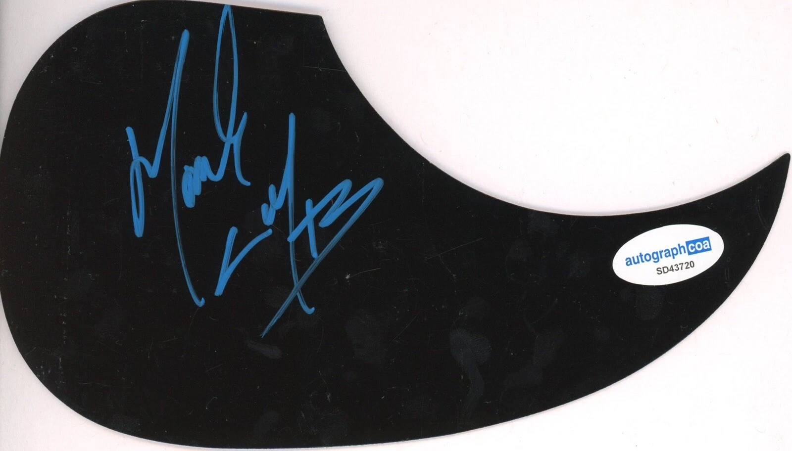 MARK CALDERON COLOR ME BADD SIGNED AUTOGRAPH ACOUSTIC GUITAR PICKGUARD ACOA